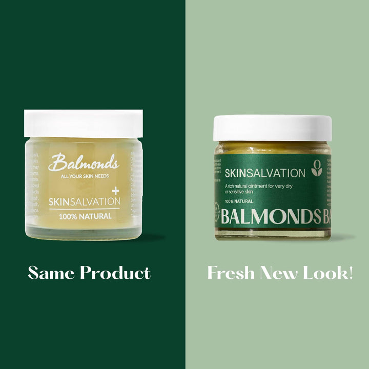 Skin Salvation Intensive Moisturizer – All-Natural Balm for Dry & Sensitive Skin with Calendula, Hemp & Beeswax. Premium, Hydrating Salve, 1 Oz (30 ml)