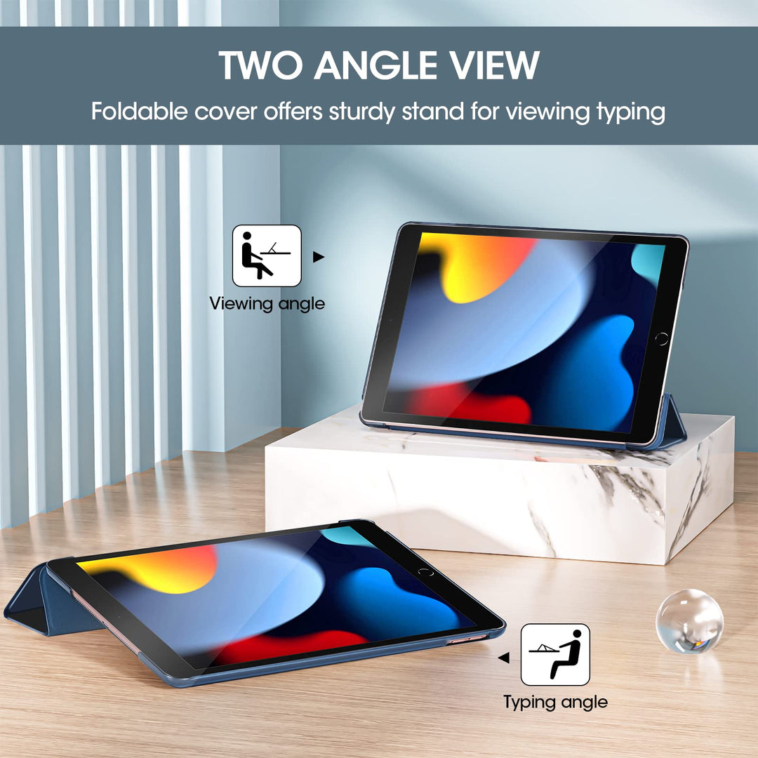 for iPad 9th Generation 2021/ iPad 8th Generation 2020/ iPad 7th Generation 2019 Case, iPad 10.2 Case iPad Cover 9th Generation -Navy