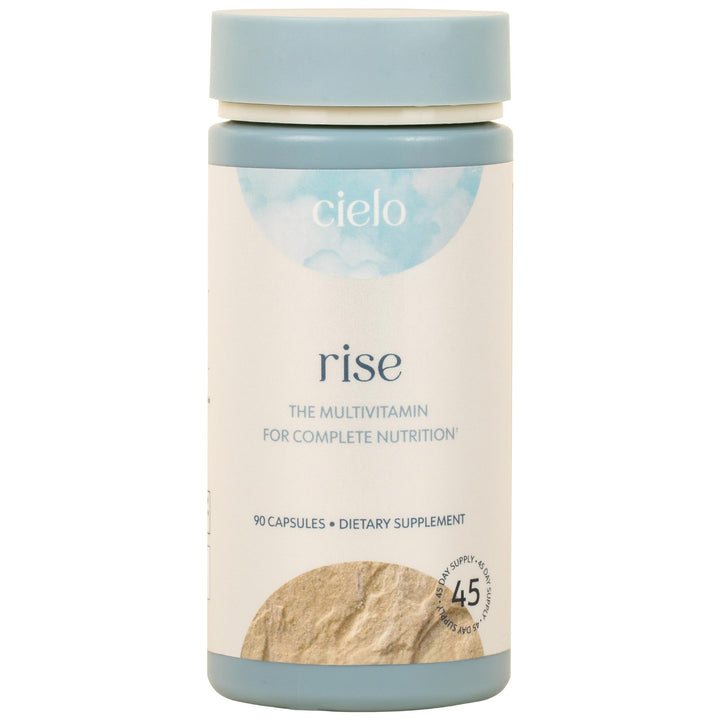Rise Multivitamin for Women and Men - Vitamin A, C, D3, E K2, & More - Magnesium Glycinate, Citrate, and Malate for Digestive Support - Complete Daily Nutrition (45 Day Supply)