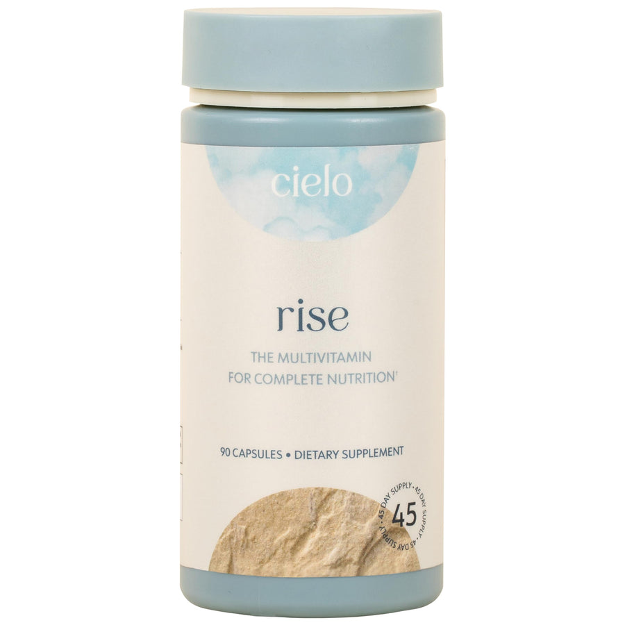 Rise Multivitamin for Women and Men - Vitamin A, C, D3, E K2, & More - Magnesium Glycinate, Citrate, and Malate for Digestive Support - Complete Daily Nutrition (45 Day Supply)
