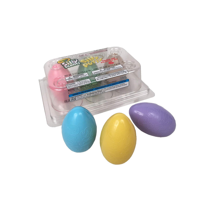 Silly Putty Silly Scents 6Count Egg Pack, Scented Putty, Gift for Kids
