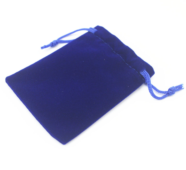 Pack of 25 4.8 X 3.6 Royal Blue Velvet Gift Bags Drawstring Jewelry Pouches Candy Bags Wedding Favors (4.8 X 3.6, Royal Blue)
