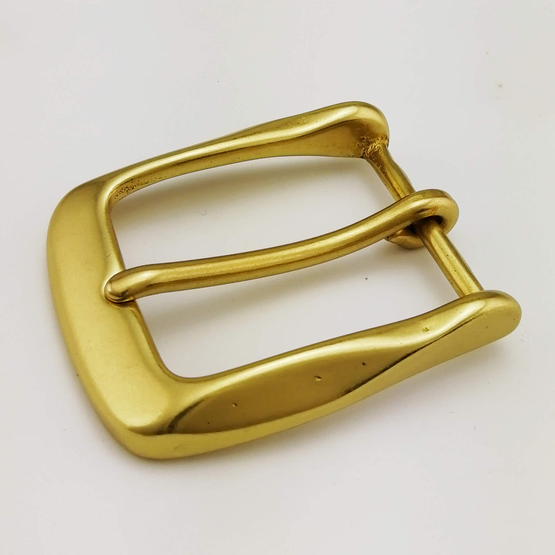 1.5(38mm) Heavy Duty Solid Brass Single Prong Square Belt Buckle