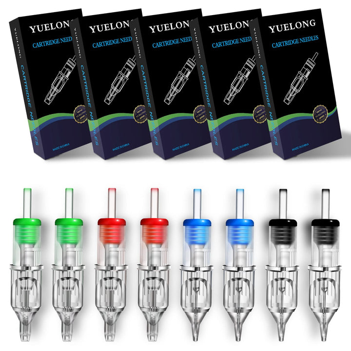 40PCS Disposable Cartridges Assorted Round Liner Shader Flat Magnum 3rl 5rl 7rl 9rl 5m1 7m1 9m1 7rs