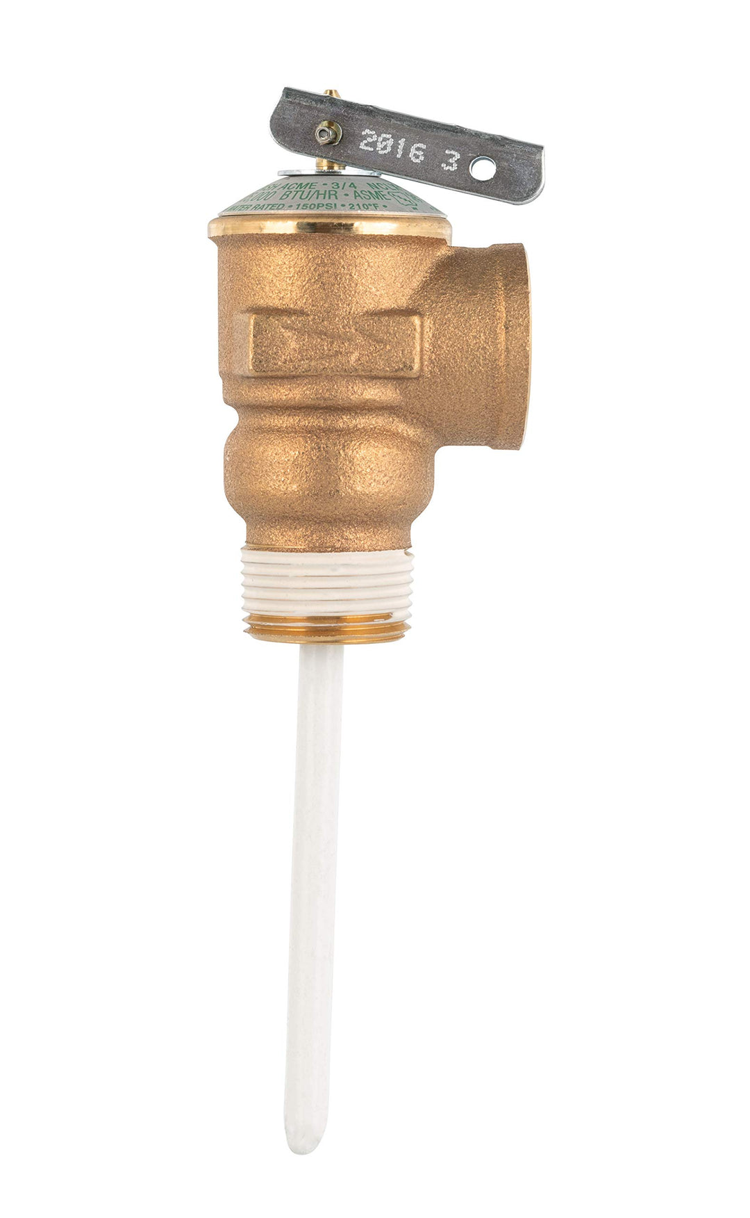 10471/10473 3/4 Temperature and Pressure Relief Valve with 4 Epoxy-Coated Probe