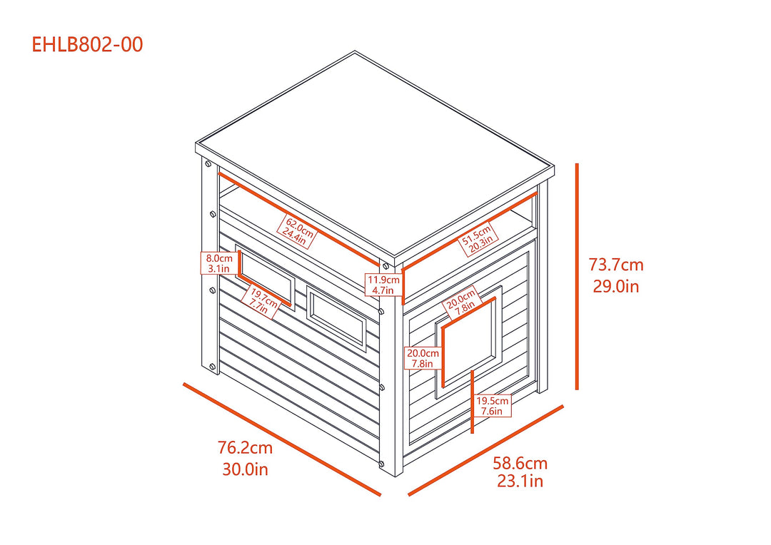 ECOFLEX Jumbo Cat Box Cover and End Table with Litter Box Enclosure and a 10 Year Warranty Hides Unsightly Litter Box made with Moisture & Odor Resistant Composite Material