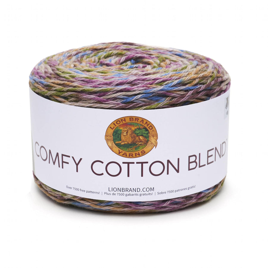 (1 Skein) Comfy Cotton Blend Yarn, Stained Glass