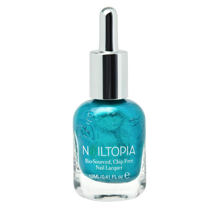 - Plant-Based Chip Free Nail Lacquer - Non Toxic, Bio-Sourced, Long-Lasting, Strengthening Polish - Nails On Fleek (Blue-Green) - 0.41oz