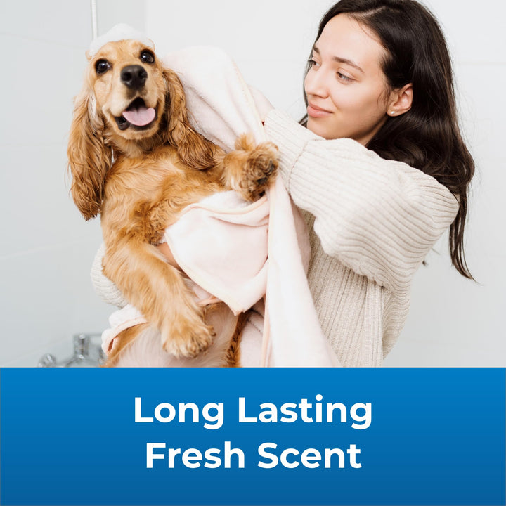 Fresh ’n Clean Scented Shampoo, Classic Fresh Scent - 32 oz - Moisturizes with Vitamin E & Aloe Vera - Strengthens & Repairs Coats - Soap Free