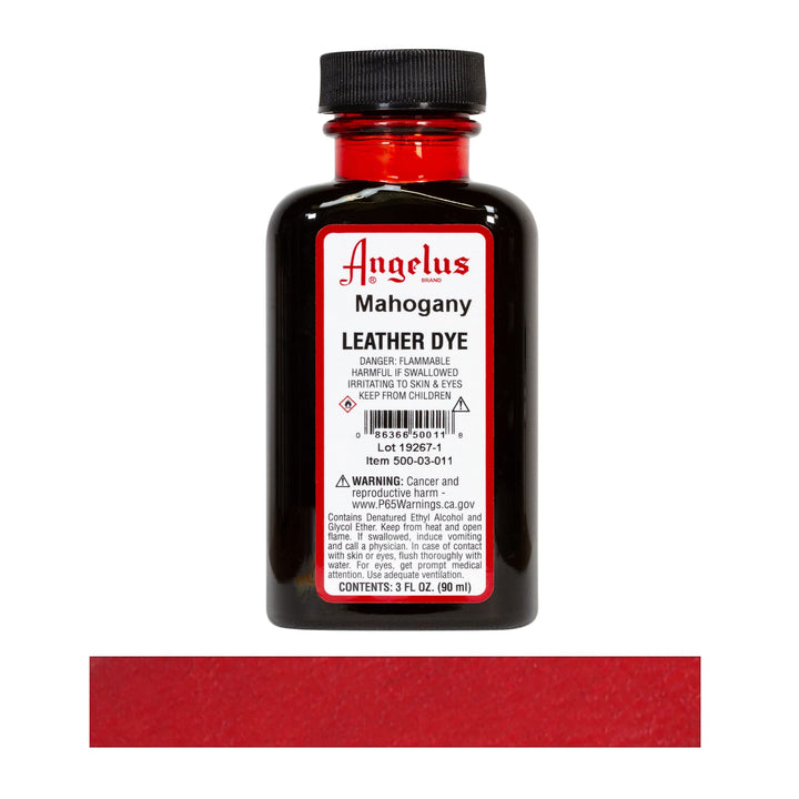 Leather Dye, 3 oz, Mahogany 4 Count