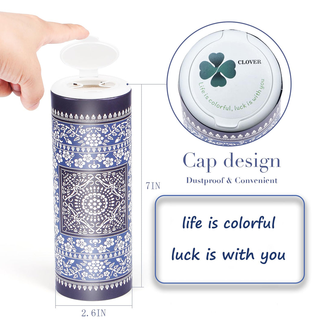 Car Round Canned Tissue Box Perfect Fit Cup Holder Facial Tissues,Cylinder Tube Face Towel,4 Canister 3-Ply Car Napkins For Travel Tissue Bulk Fit CarHomeOfficeschool