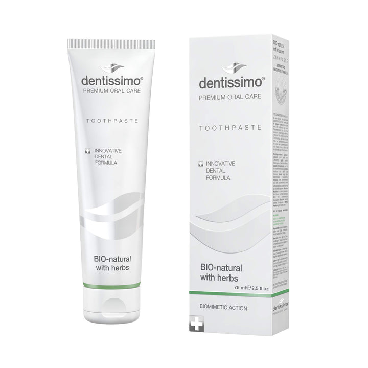 BIO-Natural with Herbs Fluoride Free Toothpaste for Sensitive Teeth and Gums, 75 ml