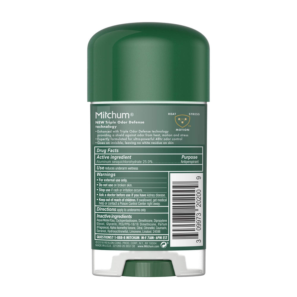 Clear Gel Antiperspirant and Deodorant Mountain Air Scent 2.25 Oz, Male