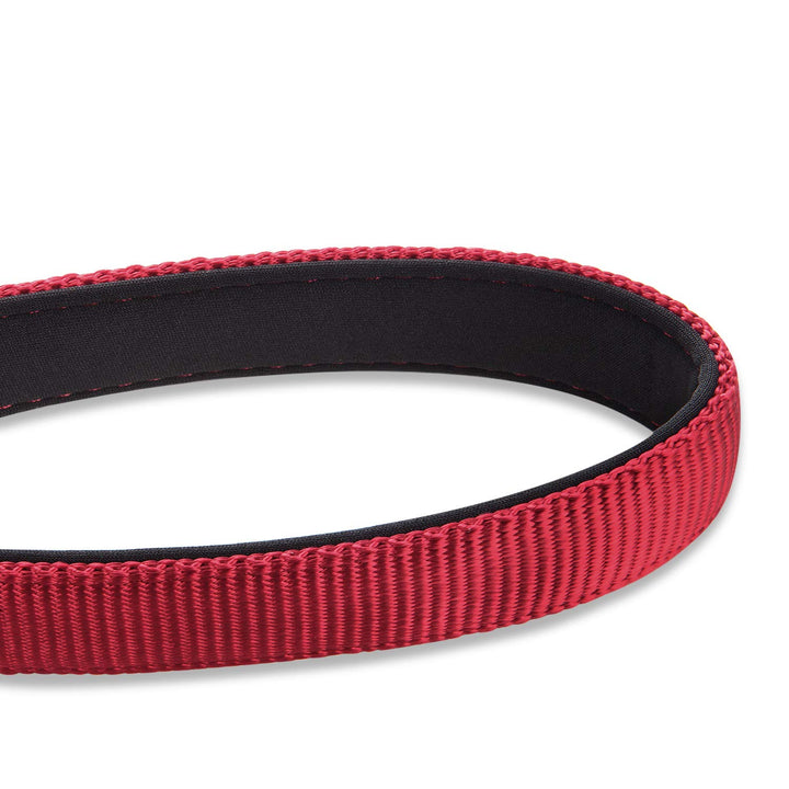 Pets 24 Inches Durable Short Leash with Neoprene Soft Handle and Lightweight Aviation Aluminium Clip Lead- for Daily Use Walking and Professional Training. (Red)