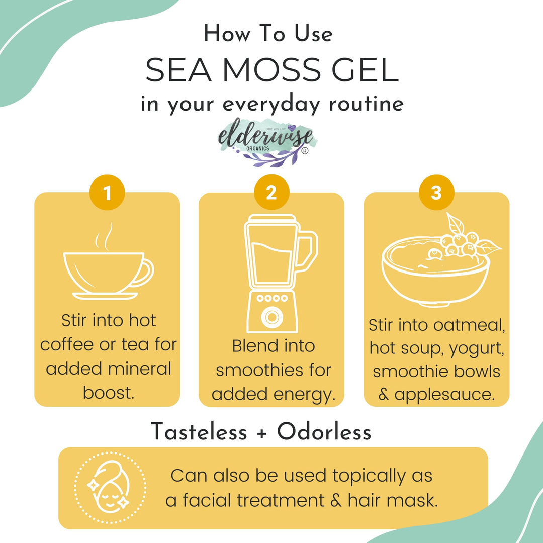 Sea Moss | WILDCRAFTED | 2.5 oz that makes 64 oz of gel | Raw + Non GMO | Sundried | MINERAL RICH | Saint Lucia Sea Moss | GOLDEN