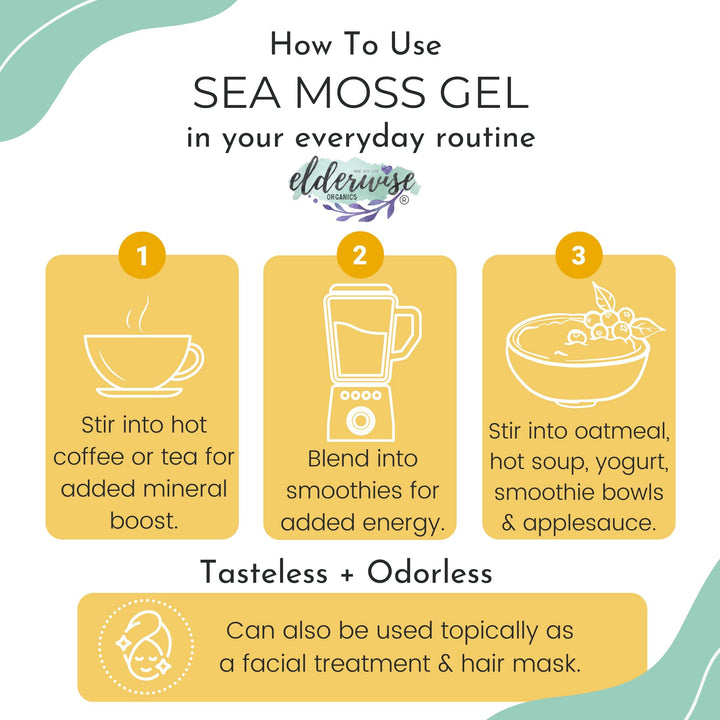Sea Moss | WILDCRAFTED | 2.5 oz that makes 64 oz of gel | Raw + Non GMO | Sundried | MINERAL RICH | Saint Lucia Sea Moss | GOLDEN