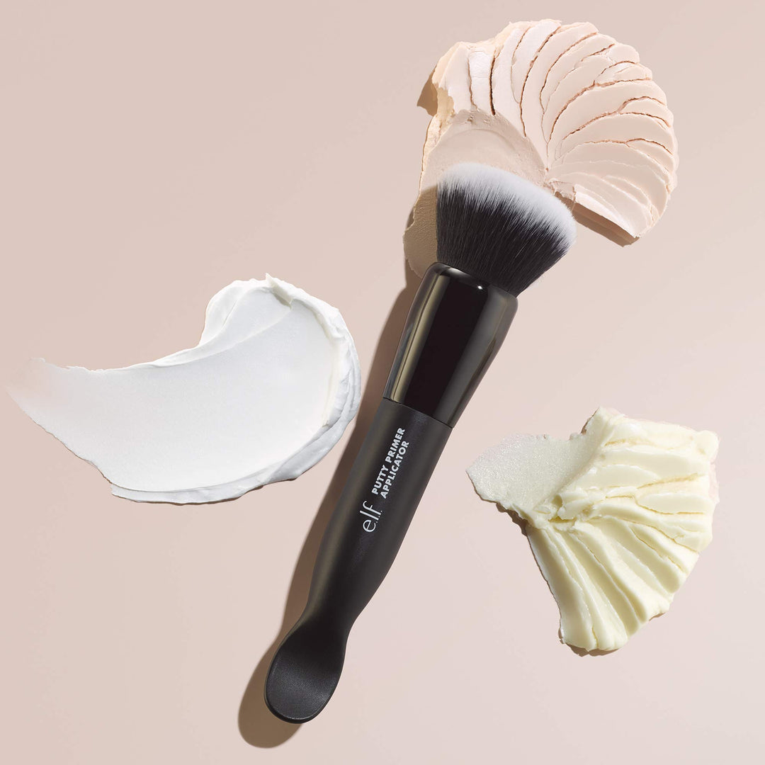 Putty Primer Brush and Applicator, Dual-Ended Makeup Tool & Face Brush, Scoop & Blend for Flawless Sanitary Application