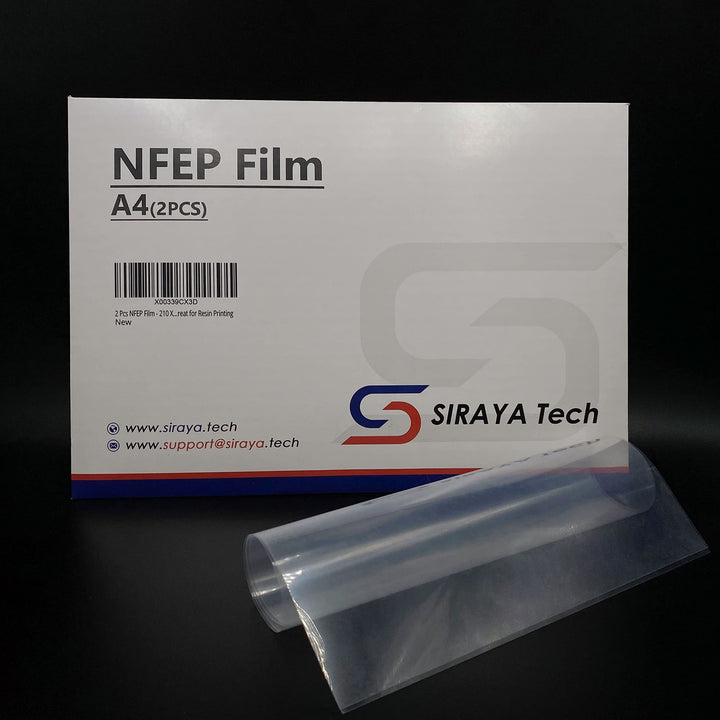 2 Pcs NFEP Film - A4 Size (210 X 297mm) Better Durability Fewer Layer Lines Accurate Print Results Great for Resin Printing Better Performance Over FEP for LCD DLP 3D Printers