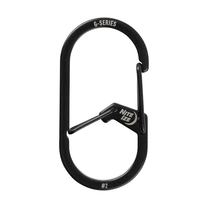 GS2-01-R6 G-Series Dual Chamber Carabiner, Size #2 1-Pack, Black