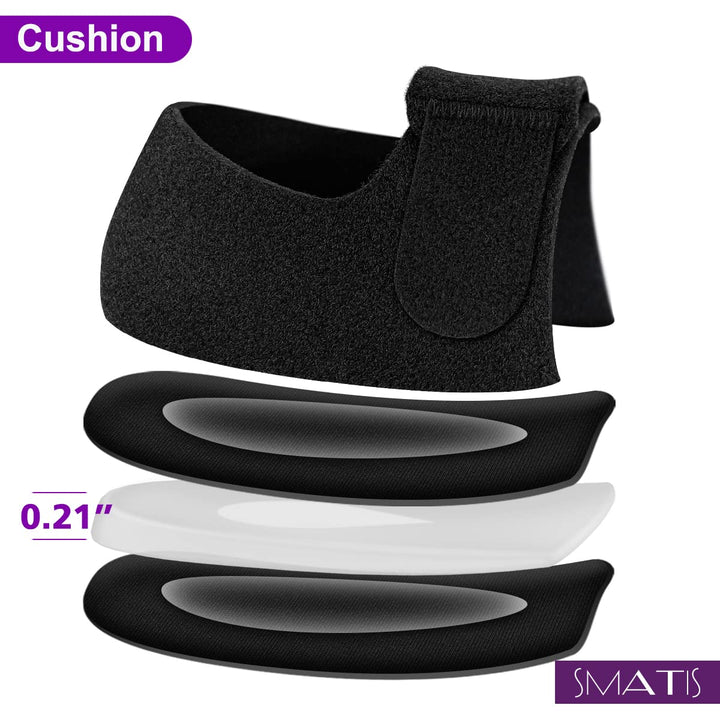 Heel Protectors, Gray Heel Cups for Heel Pain, 2PCS Heel Cushion for Plantar Fasciitis Achilles Tendonitis Bone Spur Aching Feet Relieve Heel Pain(Size: Women 6-11 + Men 6-10)