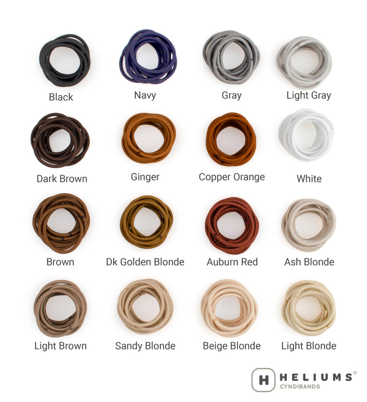 Small Hair Ties - Dark Brown - 1 Inch Hair Bands, 2mm Hair Elastics For Thin Hair and Kids - No Damage Ponytail Holders in Neutral Colors - 48 Count