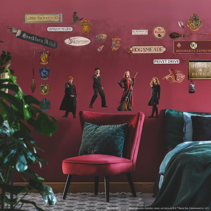 RMK1547SCS Harry Potter Peel and Stick Wall Decals 10 inch x 18 inch
