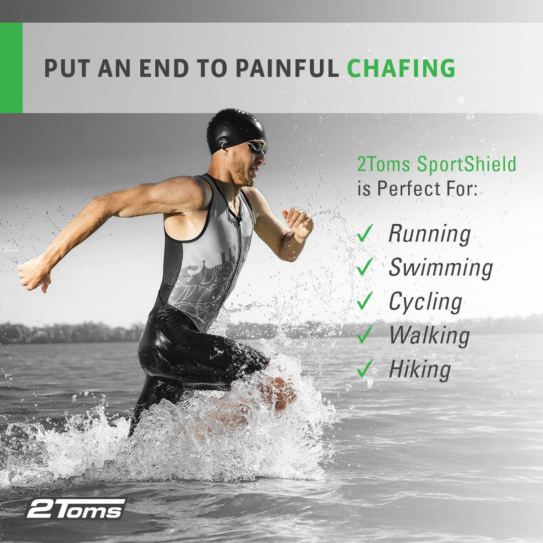 SportShield (Roll-On) - Prevents Chafing and Blisters for 24 Hours - Waterproof and Sweatproof (1.5 Ounce)