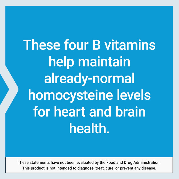 Homocysteine Resist - For Heart & Brain, Cognitive Health Support Supplement – Vitamin B2, B6 & B12 + Folate - Once-Daily, Non-GMO, Gluten-Free - 60 Vegetarian Capsules