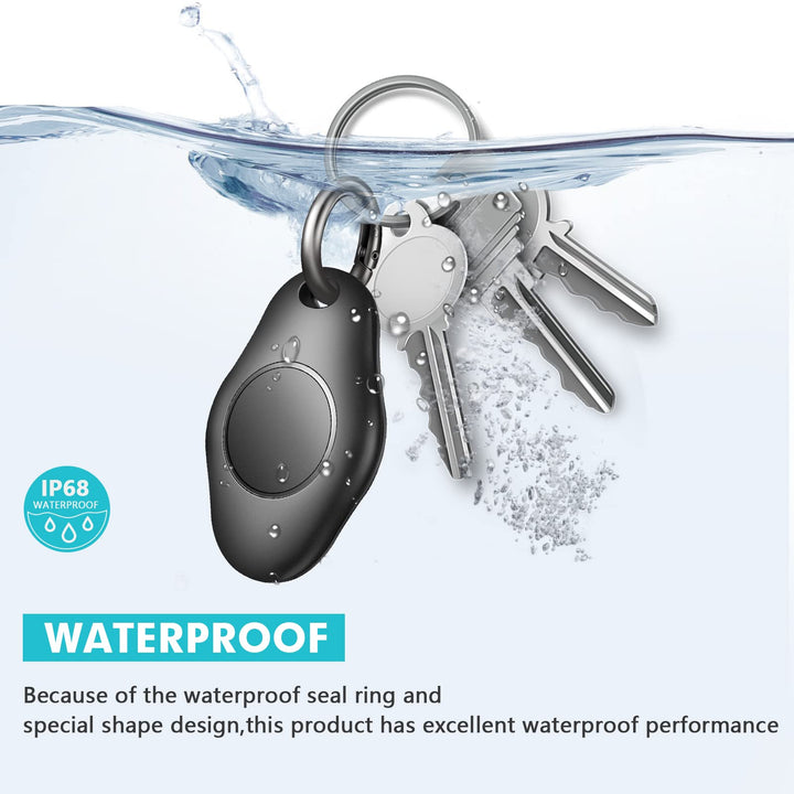 Sllsky Waterproof AirTag Holder,Screw Locked Airtag Keychain Case Compatible with Apple Air Tag Finder, Tracker Key Ring-2Pack