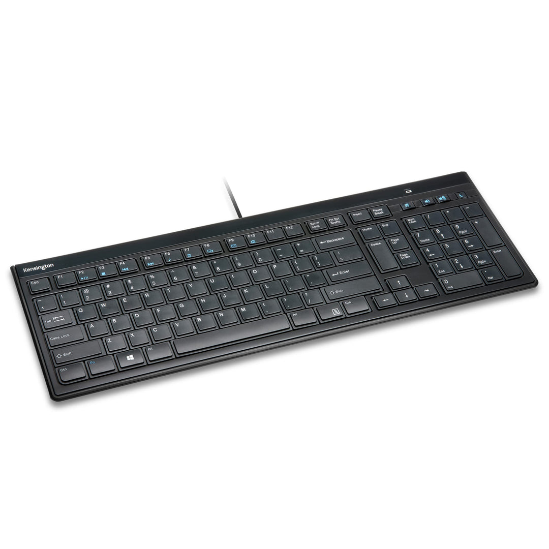 Slim Type Wired Keyboard (K72357USA),Black
