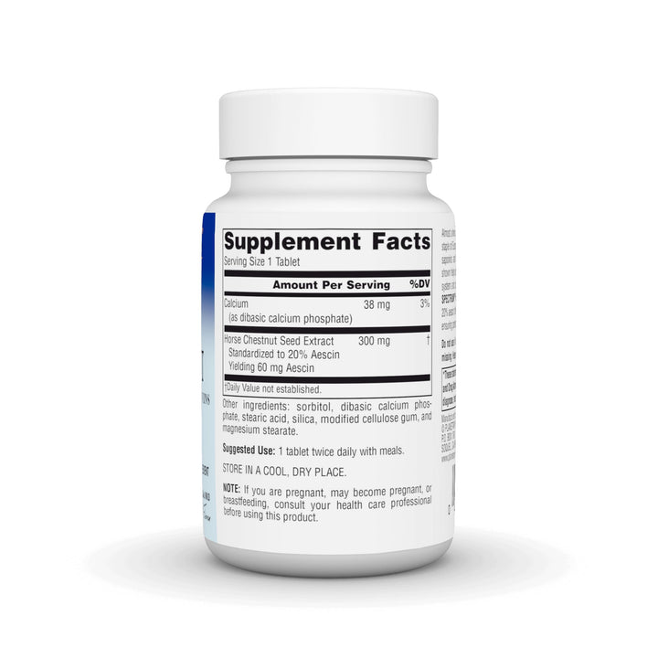 Full Spectrum Horse Chestnut Tablets, White Bottle 60 Count (Pack of 1)