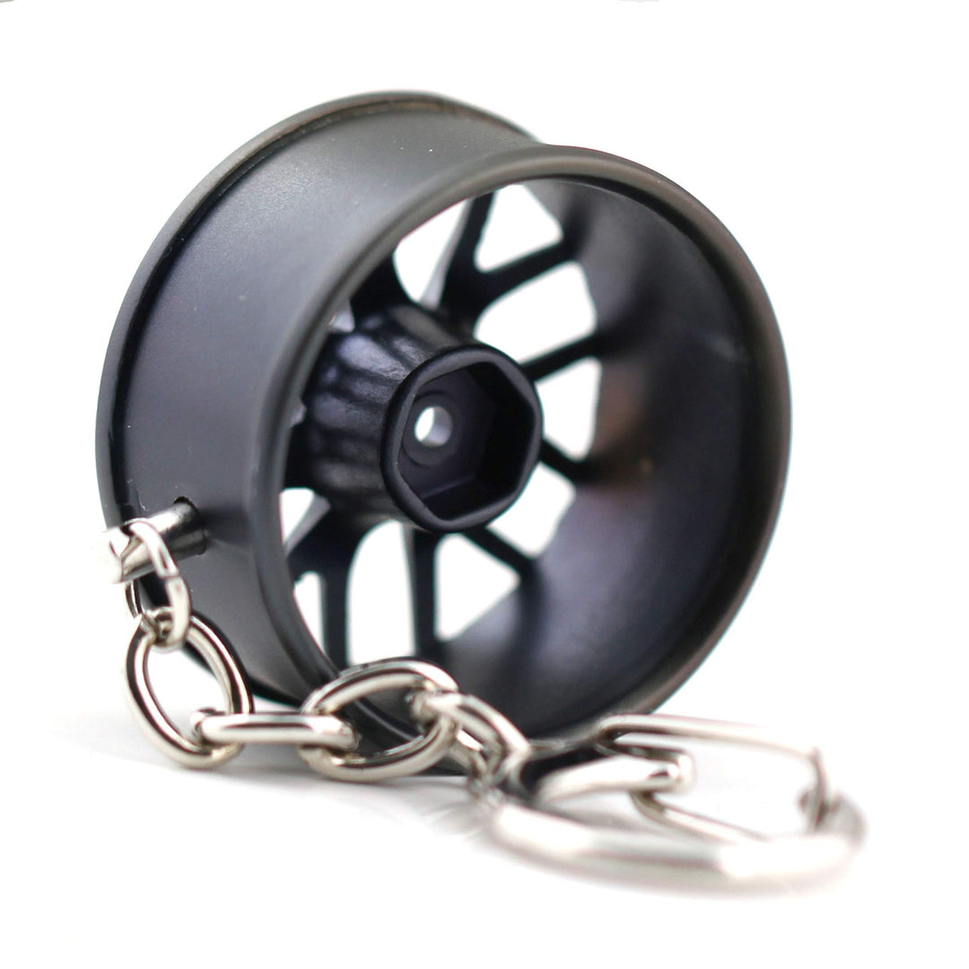 Creative Classic Tree Shrew Champion wheel Auto Part Model Wheel Rim Tyre Keychain Keyring Key Chain Ring Keyfob