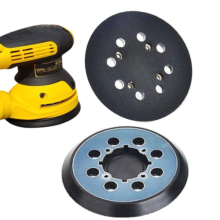 2 Pack 5 inch 8 Hole Hook and Loop Replacement Sanding Pad for DeWalt DWE64233 & N329079 Compatible with DWE6423/6423K, DWE6421/6421K, DWE6421-B2, DWE6421-B3, DWE6421-BR, DCW210B (2 Packs)
