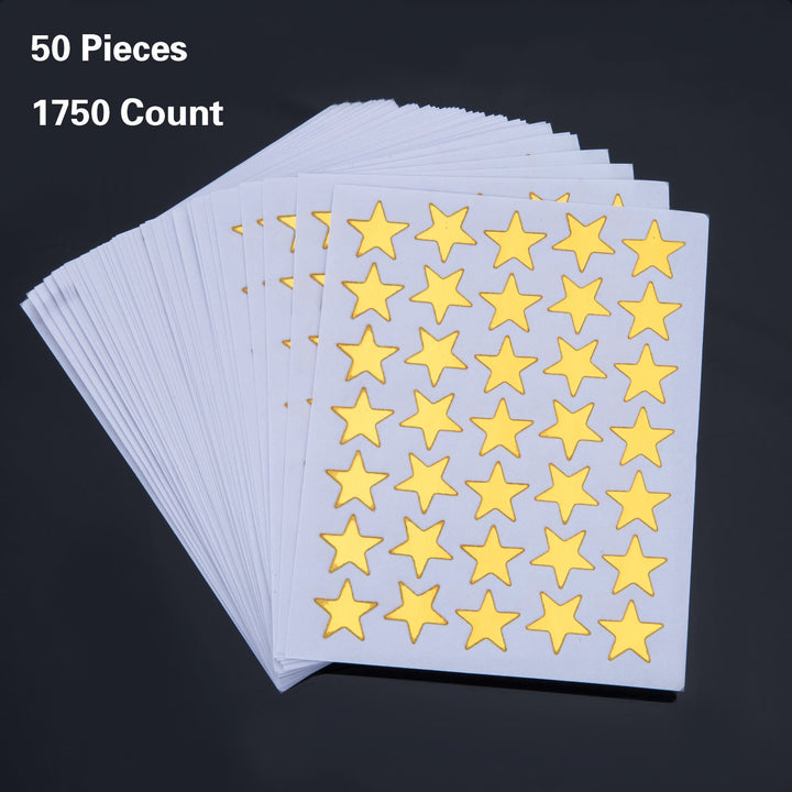 Star Stickers 1750 Count Self-Adhesive Stickers Stars