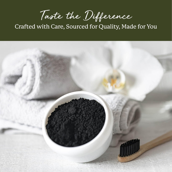 Activated Hardwood Charcoal Powder - Use for Teeth Whitening, Face Masks, Skin Care, & Cleaning, Food Grade as a Processing Aid, Certified Kosher, Non-GMO - Bulk 1 lb Bag
