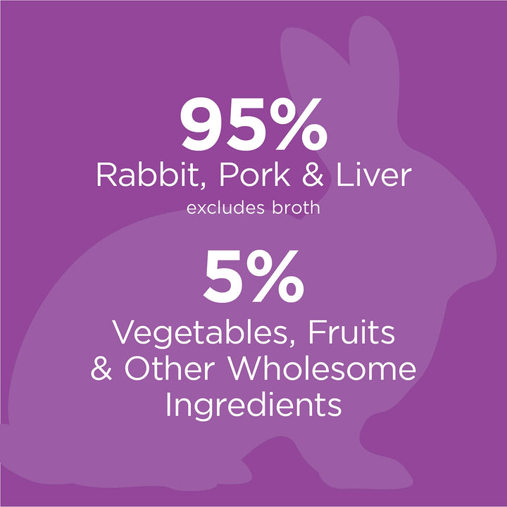 Original Pate Wet Cat Food, Grain Free Recipe - Real Rabbit, 3 oz. Cans (Pack of 24)