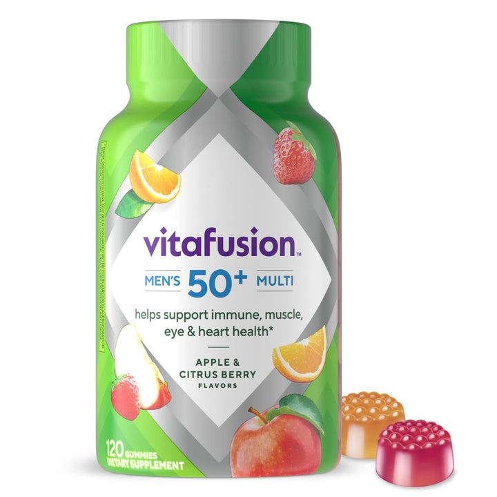 Men's 50+ Daily Multivitamin, Gummy Vitamins, 120 Ct