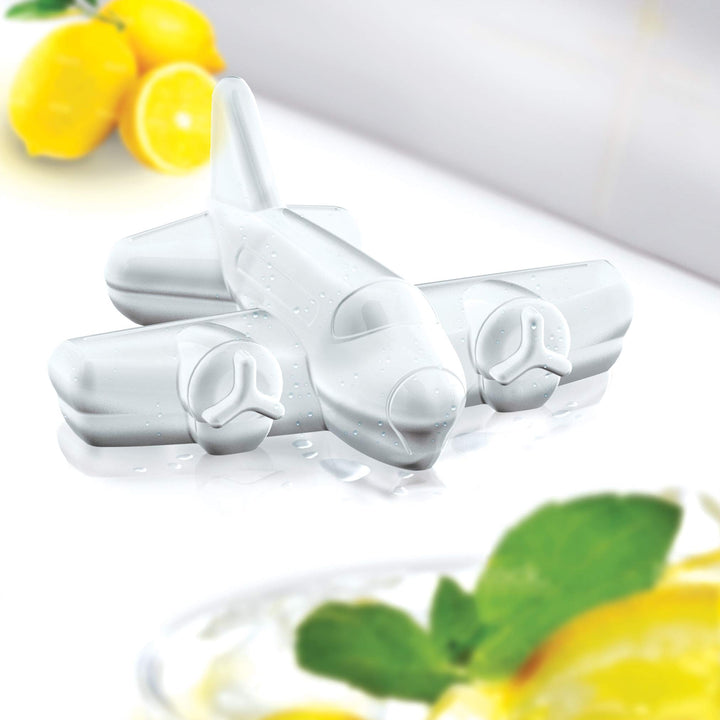 Novelty Airplane Ice Cube Mold Trays, Flexible Silicone, Dishwasher Safe