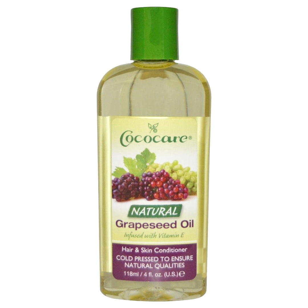 Cococare Natural Oil, Grapeseed, 4 Oz