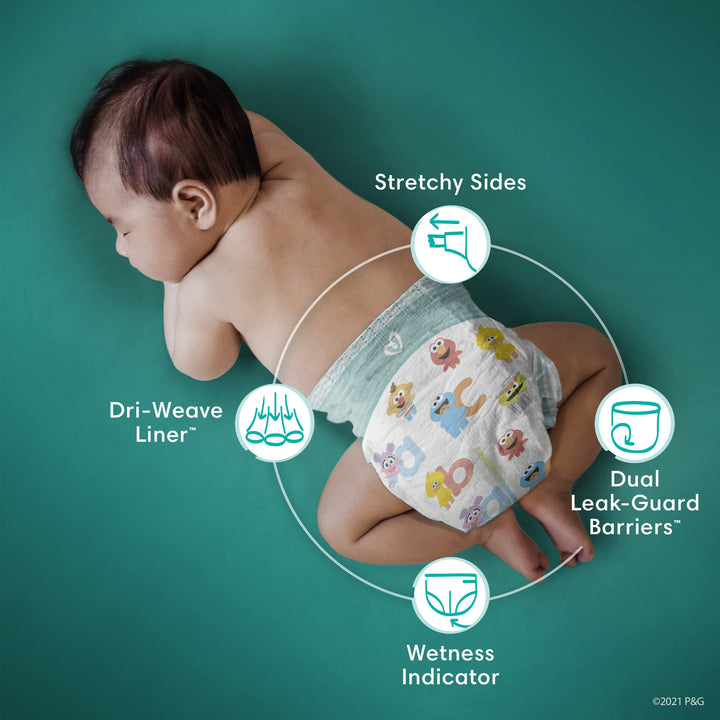 Baby-Dry Disposable Diapers Size 3, 32 Count, JUMBO