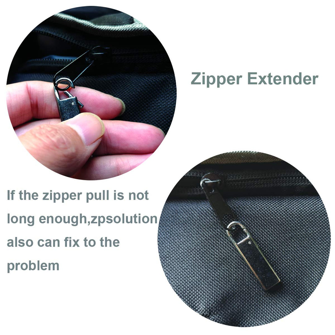 Zipper Pull Replacement Metal Zipper Handle Mend Fixer Zipper Tab Repair for Luggage Suitcases Bag