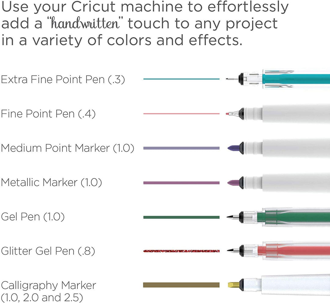 Black Pen Set, Multicolor 5 Count, By The Yard