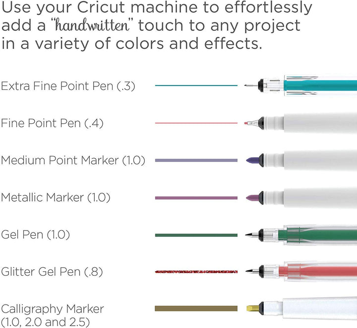 Black Pen Set, Multicolor 5 Count, By The Yard