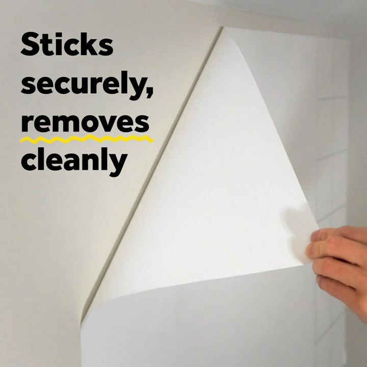 Dry Erase Sheets, 7 in x 11.3 in, Sticks Securely and Removes Cleanly (DEFSHEETS-3PK), White