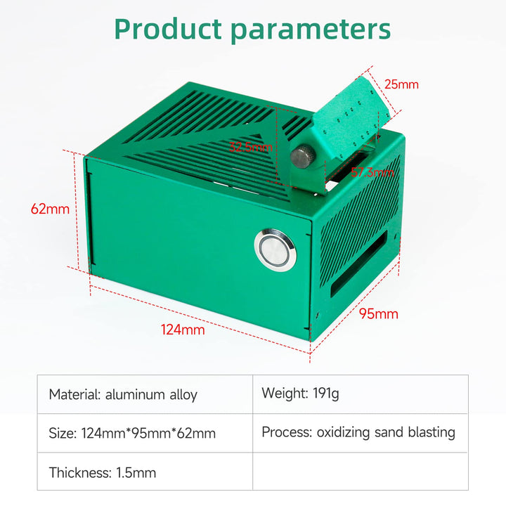 Jetson Orin Aluminum Alloy Case with WiFi Network Card Metal Case Compatible with Jetson Orin/Jetson Nano/Xavier NX/TX2 NX