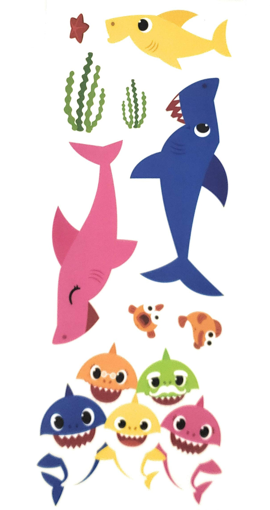 Baby Shark Wall Decals - 9 Pieces