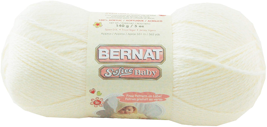 Softee Baby Yarn, 5 oz, Antique White, 1 Ball