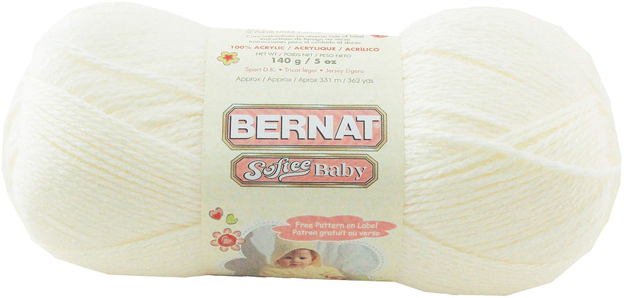 Softee Baby Yarn, 5 oz, Antique White, 1 Ball