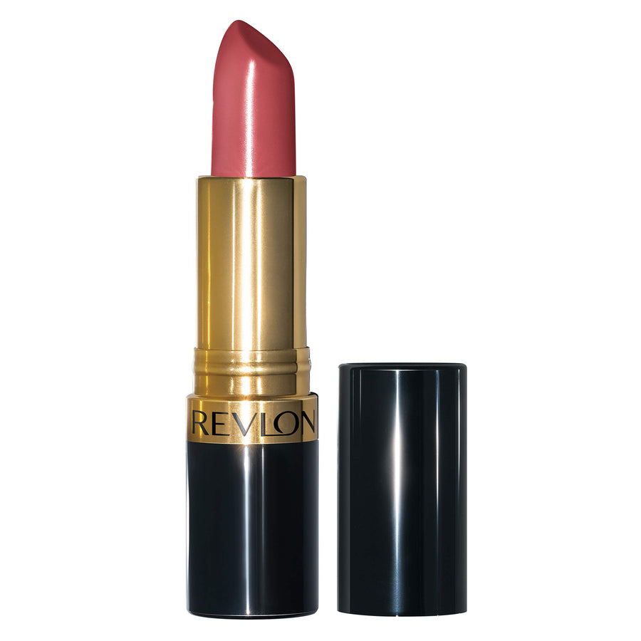 Revlon Super Lustrous Lipstick, High Impact Lipcolor with Moisturizing Creamy Formula, Infused with Vitamin E and Avocado Oil in Plum / Berry, Teak Rose (445)