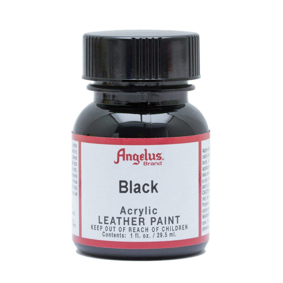 Acrylic Leather Paint Black 1oz